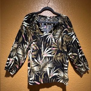 Old Navy Long Sleeve Peasant Blouse